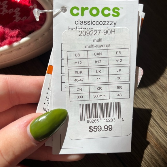 NWT classic cozzzy holiday crocs - Picture 2 of 5